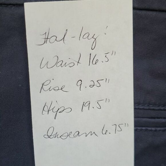 TOMMY HILFIGER SHORTS NAVY BLUE SIZE 8 COTTON STRETCH ALMOST 7" INSEAM - Picture 7 of 7